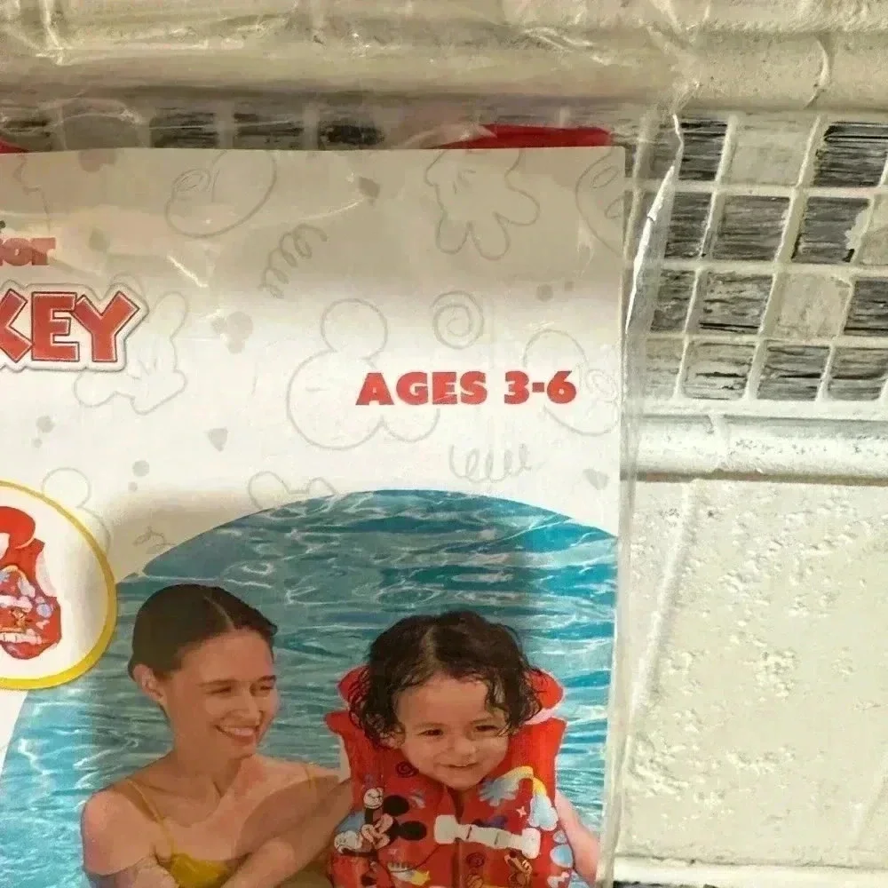Bestway Mickey Mouse Swim Vest, Red, Ages 3-6